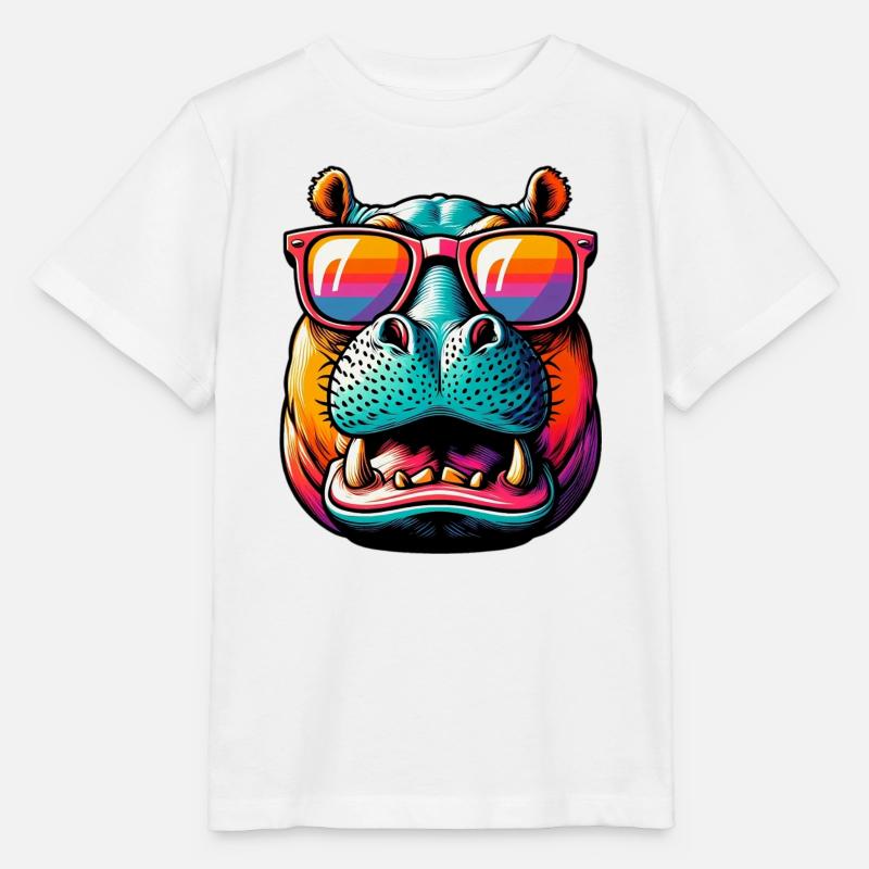 Nilpferd - Stanley/Stella Kinder T-Shirt MINI CREATOR - Weiß
