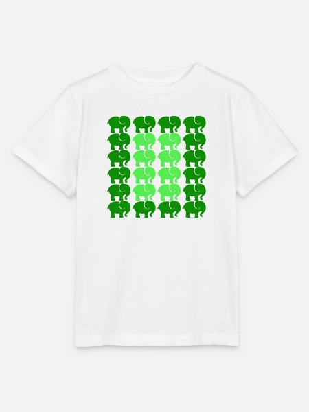 ELEFANT - Stanley/Stella Kinder T-Shirt MINI CREATOR  - Weiß