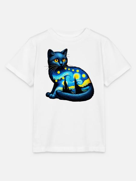 Katze - Stanley/Stella Kinder T-Shirt MINI CREATOR - Weiß