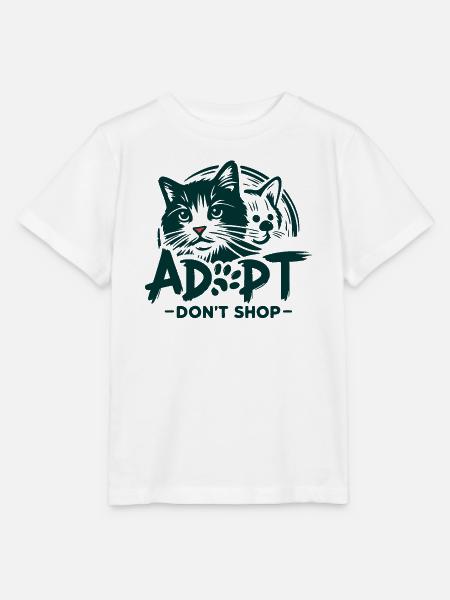 Adoptieren, nicht einkaufen 1 - Stanley/Stella Kinder T-Shirt MINI CREATOR  - Weiß