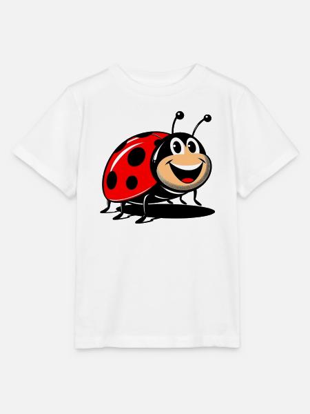 Marienkäfer - Stanley/Stella Kinder T-Shirt MINI CREATOR  - Weiß
