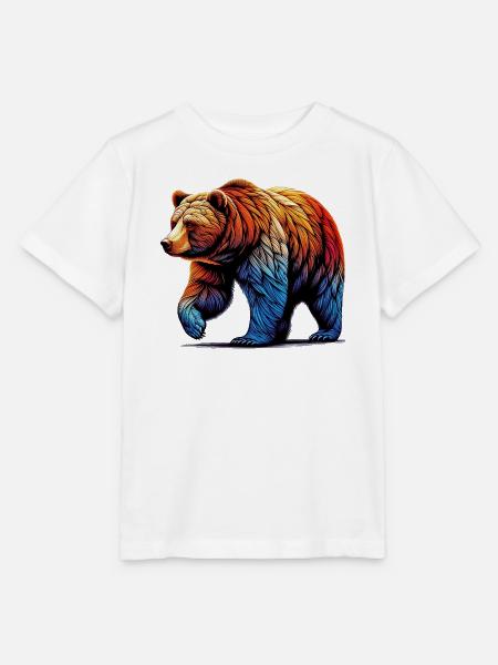Bär - Stanley/Stella Kinder T-Shirt MINI CREATOR  - Weiß