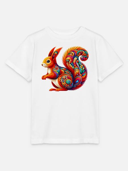 Eichhörnchen - Stanley/Stella Kinder T-Shirt MINI CREATOR  - Weiß