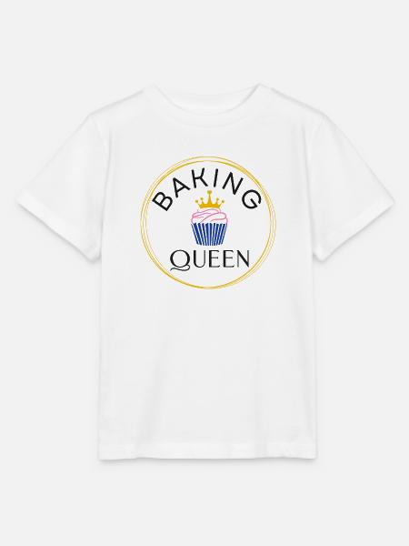Baking Queen personalisierbar - Stanley/Stella Kinder T-Shirt MINI CREATOR - Weiß
