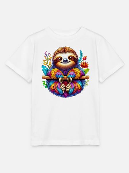 Faultier - Stanley/Stella Kinder T-Shirt MINI CREATOR  - Weiß