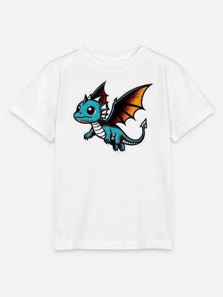 Drache - Stanley/Stella Kinder T-Shirt MINI CREATOR  - Weiß