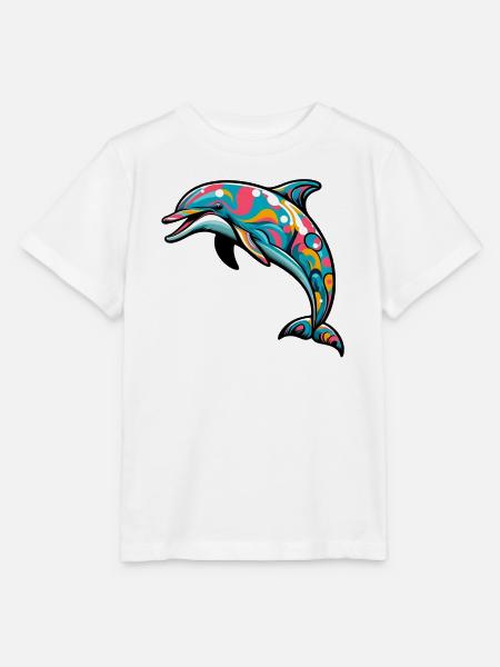 Delfin - Stanley/Stella Kinder T-Shirt MINI CREATOR  - Weiß