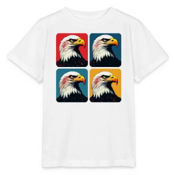 Bald eagle - Stanley/Stella MINI CREATOR Kids’ T-Shirt - white - Front - Maike (125cm)