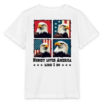 Bald eagle - Stanley/Stella MINI CREATOR Kids’ T-Shirt - white - Front - Maike (125cm)
