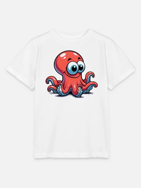 Krake - Stanley/Stella Kinder T-Shirt MINI CREATOR - Weiß
