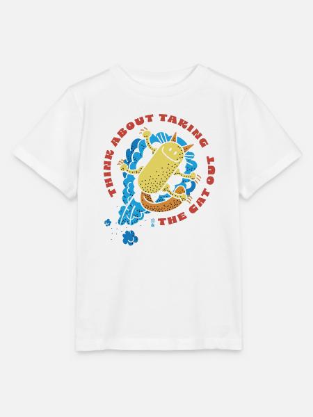 Katze raus - Stanley/Stella Kinder T-Shirt MINI CREATOR - Weiß