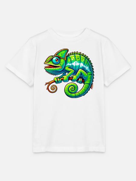 Chamäleon - Stanley/Stella Kinder T-Shirt MINI CREATOR  - Weiß