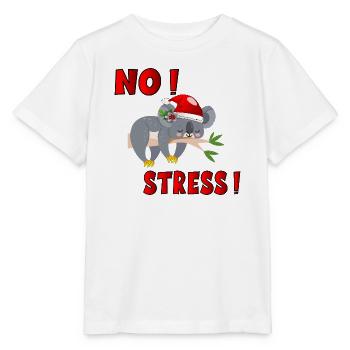 WEIHNACHTSTIERE KEIN STRESS - Stanley/Stella Kinder T-Shirt MINI CREATOR  - Weiß - Vorne - Maike (125cm)