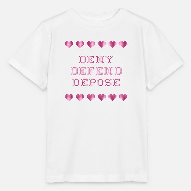 Deny Defend Depose - Stanley/Stella Kinder T-Shirt MINI CREATOR  - Weiß