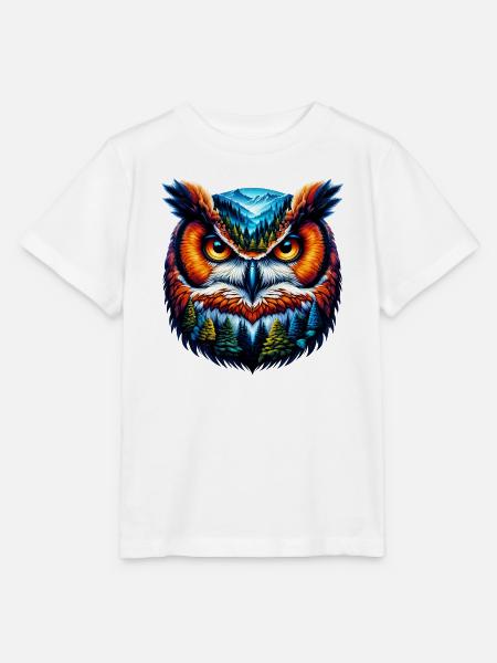 Eule - Stanley/Stella Kinder T-Shirt MINI CREATOR - Weiß