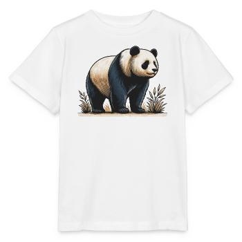 Panda - T-shirt bio MINI CREATOR Stanley/Stella Enfant - blanc - Devant - Maike (125cm)