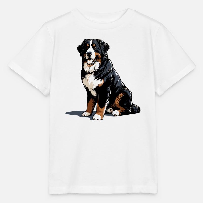 Berner Sennenhund - Stanley/Stella Kinder T-Shirt MINI CREATOR  - Weiß