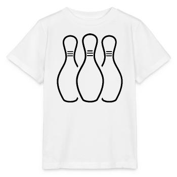 Bowling Pins Sketch - Stanley/Stella MINI CREATOR Kids’ T-Shirt - white - Front - Maike (125cm)