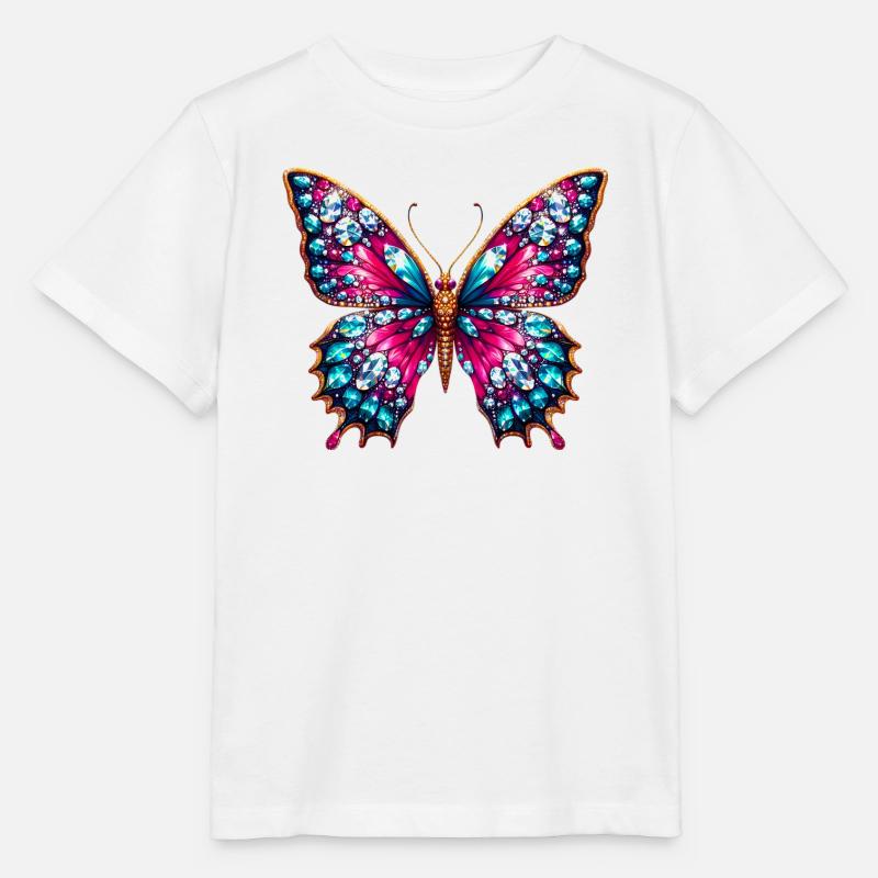 Schmetterling - Stanley/Stella Kinder T-Shirt MINI CREATOR - Weiß
