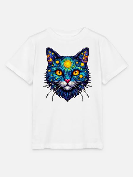 Katze - Stanley/Stella Kinder T-Shirt MINI CREATOR - Weiß