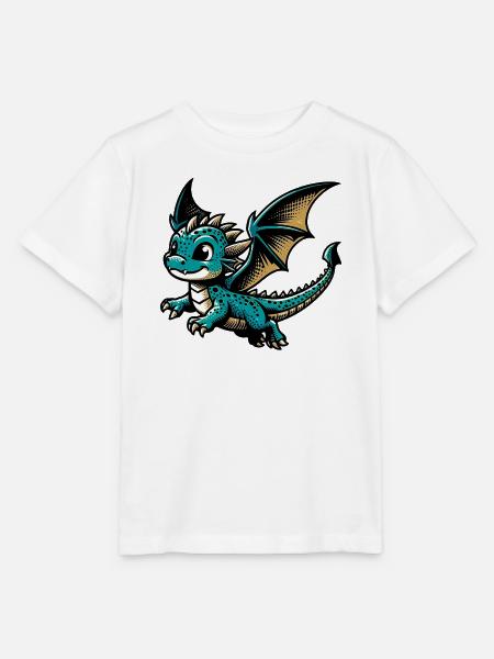 Drache - Stanley/Stella Kinder T-Shirt MINI CREATOR - Weiß