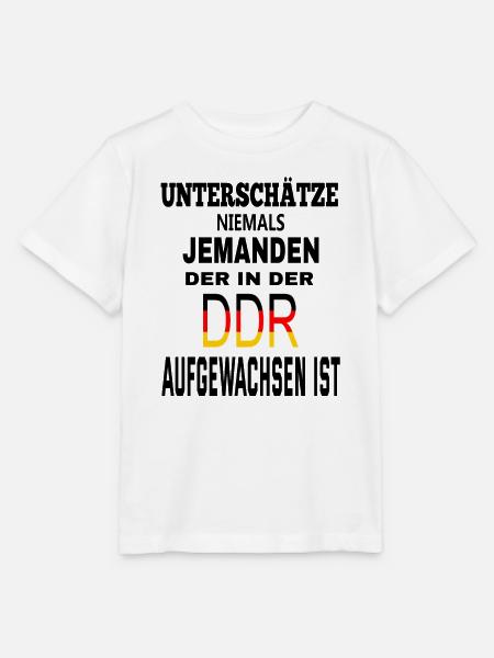 DDR Flag Design auf Kleidung - Stanley/Stella Kinder T-Shirt MINI CREATOR - Weiß
