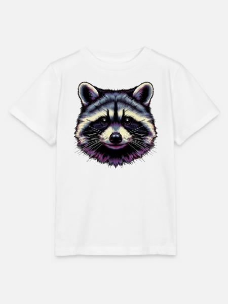 Waschbär - Stanley/Stella Kinder T-Shirt MINI CREATOR - Weiß