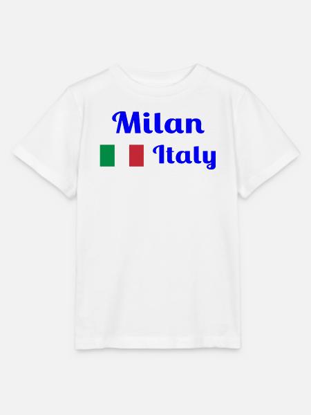 Mailand, Italien - Stilvolle Drucke - Stanley/Stella Kinder T-Shirt MINI CREATOR - Weiß