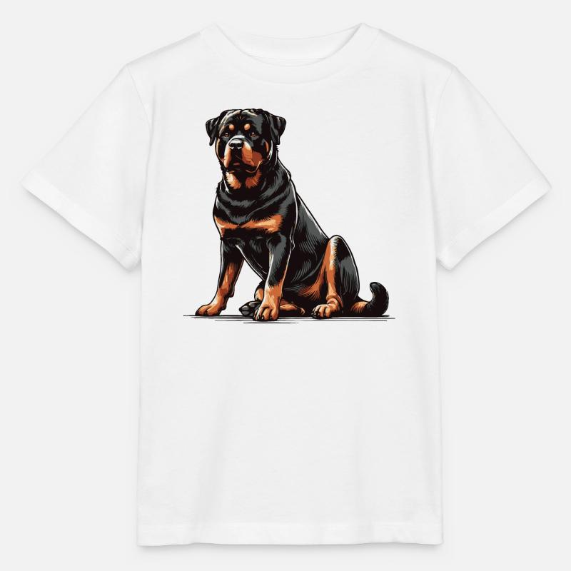 Rottweiler - T-shirt bio MINI CREATOR Stanley/Stella Enfant - blanc
