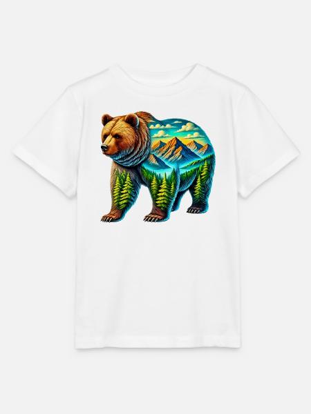 Bär - Stanley/Stella Kinder T-Shirt MINI CREATOR  - Weiß