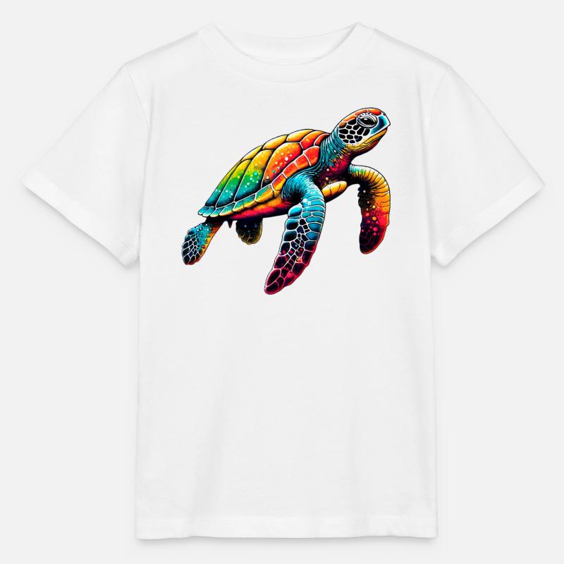 Schildkröte - Stanley/Stella Kinder T-Shirt MINI CREATOR - Weiß