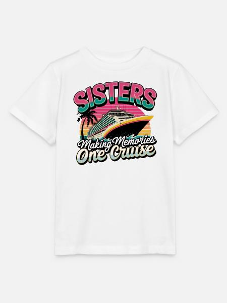 Sisters Cruise - Erinnerungen schaffen - Stanley/Stella Kinder T-Shirt MINI CREATOR - Weiß