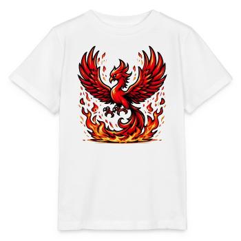 Roter Phönix - Stanley/Stella Kinder T-Shirt MINI CREATOR  - Weiß - Vorne - Maike (125cm)