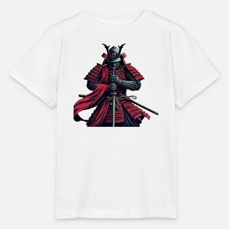 Bushido du guerrier samouraï - T-shirt bio MINI CREATOR Stanley/Stella Enfant - blanc