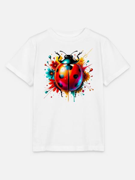 Marienkäfer - Stanley/Stella Kinder T-Shirt MINI CREATOR  - Weiß