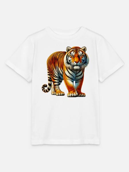 Tiger - Stanley/Stella Kinder T-Shirt MINI CREATOR - Weiß