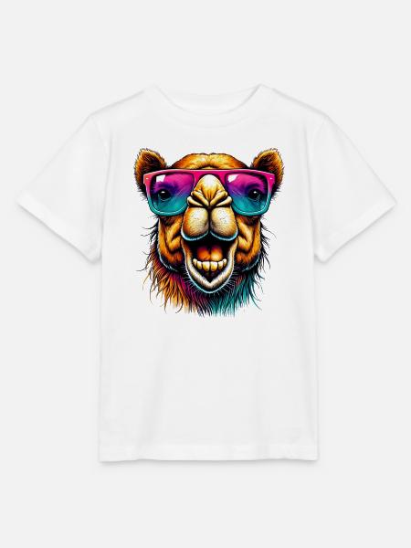 Kamel - Stanley/Stella Kinder T-Shirt MINI CREATOR  - Weiß