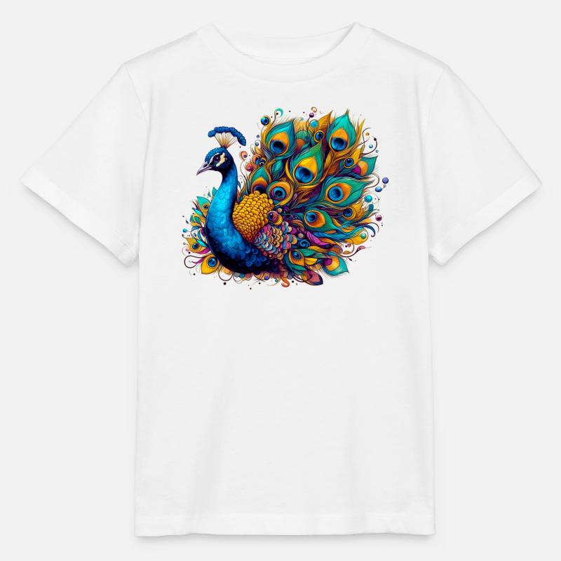 Paon - T-shirt bio MINI CREATOR Stanley/Stella Enfant - blanc