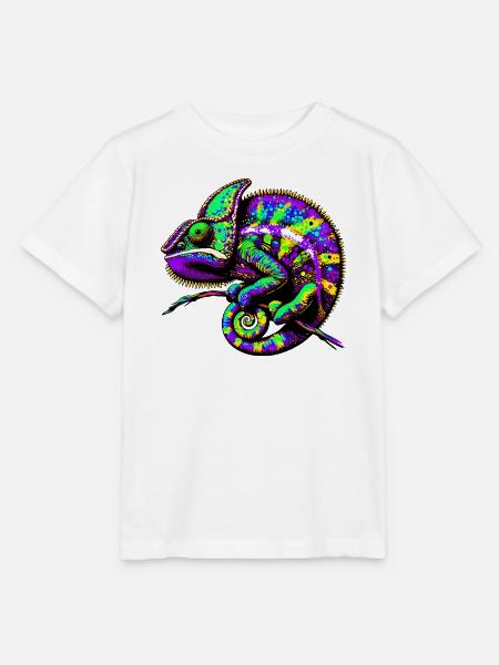 Chamäleon - Stanley/Stella Kinder T-Shirt MINI CREATOR  - Weiß