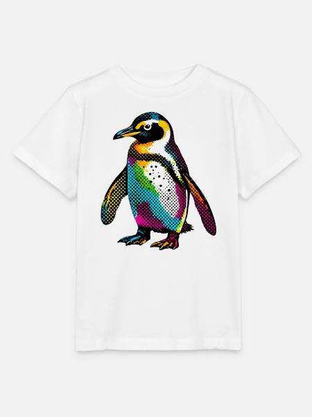 Pinguin - Stanley/Stella Kinder T-Shirt MINI CREATOR  - Weiß