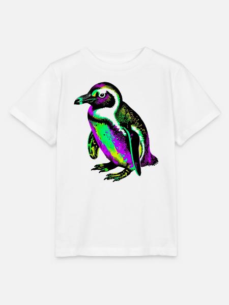 Pinguin - Stanley/Stella Kinder T-Shirt MINI CREATOR  - Weiß