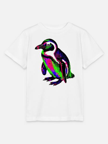 Pinguin - Stanley/Stella Kinder T-Shirt MINI CREATOR  - Weiß