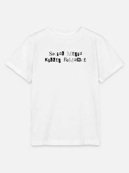 SOCIAL MEDIA KILLED ROMANCE - Stanley/Stella Kinder T-Shirt MINI CREATOR - Weiß
