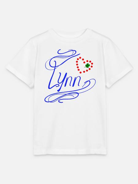Lynn mit Herz und Kleeblatt - Stanley/Stella Kinder T-Shirt MINI CREATOR - Weiß