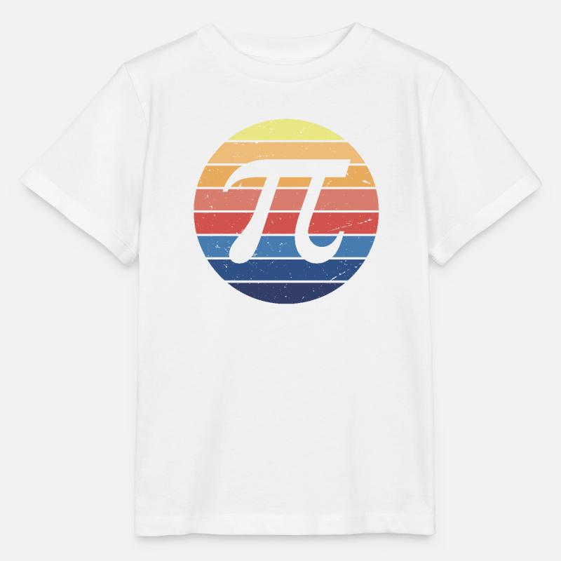 Math Pi Rétro - T-shirt bio MINI CREATOR Stanley/Stella Enfant - blanc