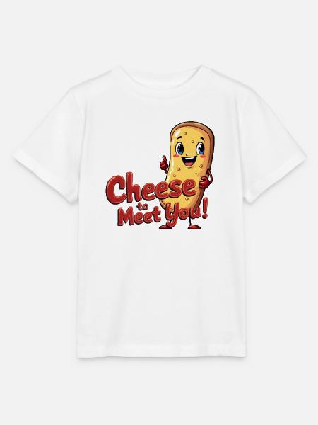 Cheese to Meet You! - Stanley/Stella Kinder T-Shirt MINI CREATOR - Weiß