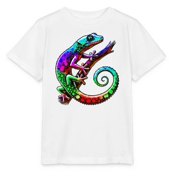 Gecko - Stanley/Stella Kinder T-Shirt MINI CREATOR  - Weiß - Vorne - Maike (125cm)