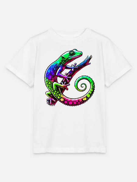 Gecko - Stanley/Stella Kinder T-Shirt MINI CREATOR  - Weiß