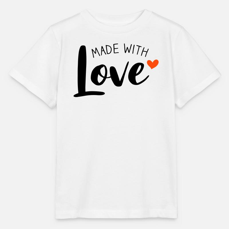 Made With Love bicolore - T-shirt bio MINI CREATOR Stanley/Stella Enfant - blanc