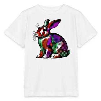 Kaninchen - Stanley/Stella Kinder T-Shirt MINI CREATOR  - Weiß - Vorne - Maike (125cm)